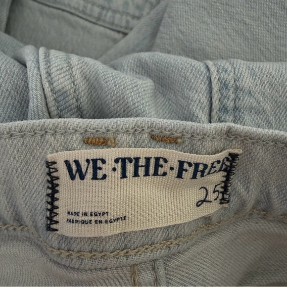 New! Free People We The Free Risk Taker High-Rise Straight Jeans 41034 - Picture 12 of 16